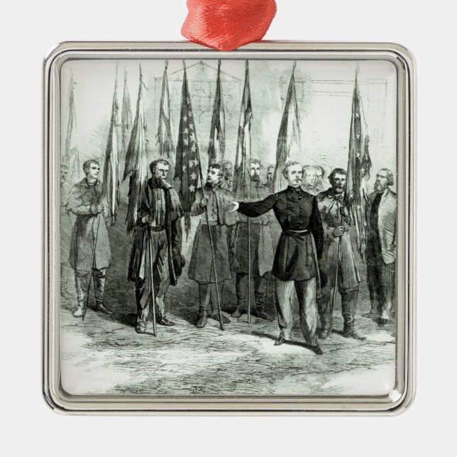 General Custer Metal Ornament (Front)