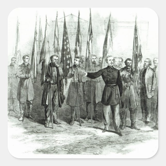 General Custer Square Sticker (Front)