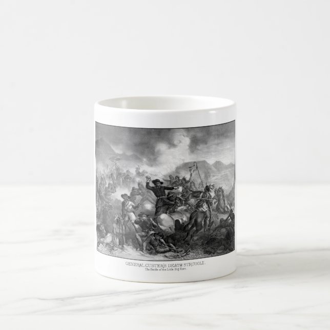 General Custer's Death Struggle Coffee Mug (Center)