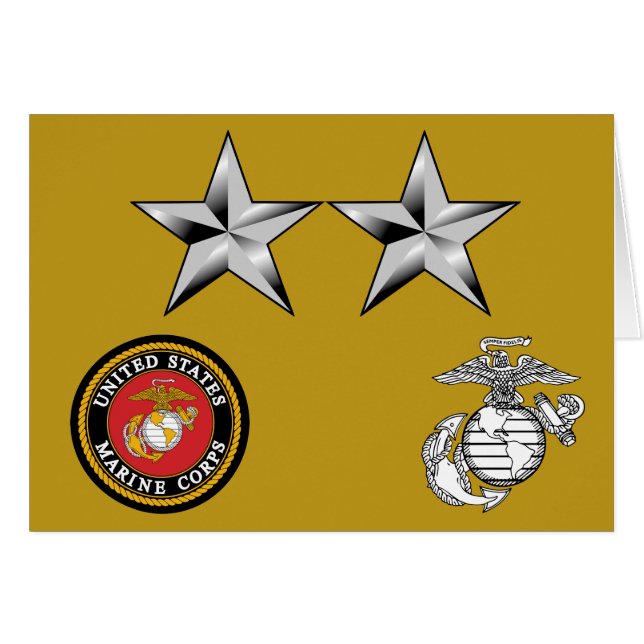 Général de division major général 0-8 de l'USMC (Devant horizontal)