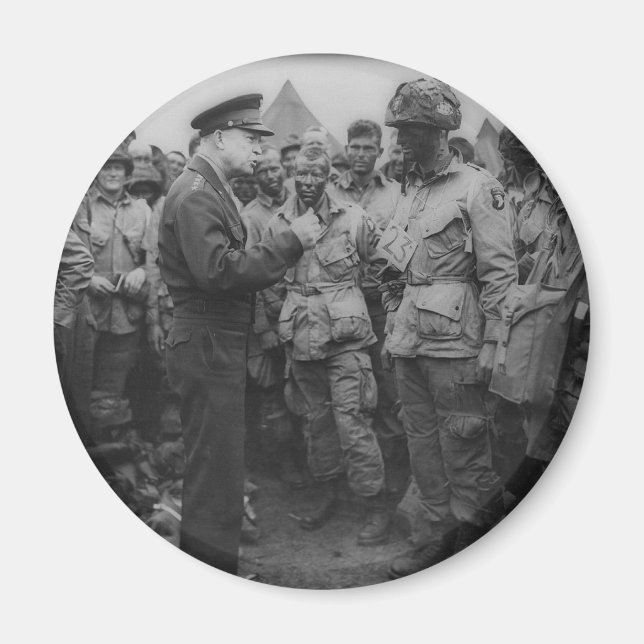 General Dwight D. Eisenhower with Paratroopers Magnet (Front)