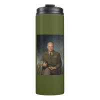 General Dwight Eisenhower 5 Star Painted Portrait