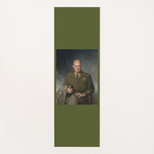 General Dwight Eisenhower 5 Star Painted Portrait Yoga Mat