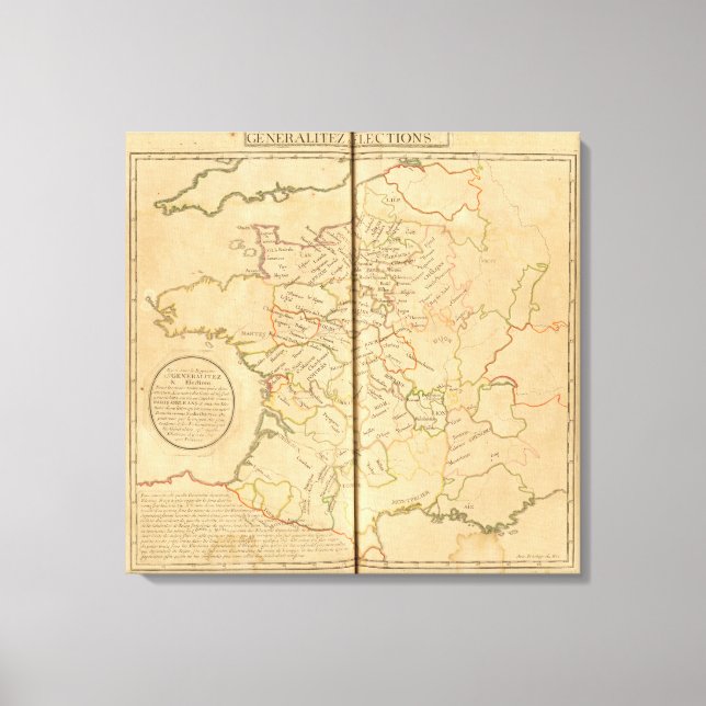 General Elections in France Canvas Print (Front)