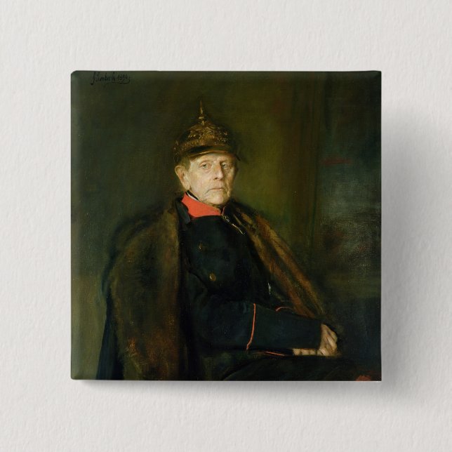 General Fieldmarshal Helmuth Graf von Moltke 2 Inch Square Button (Front)