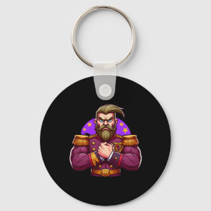 General Flexing Muscles Fan Lover Bodybuilding Gym Keychain