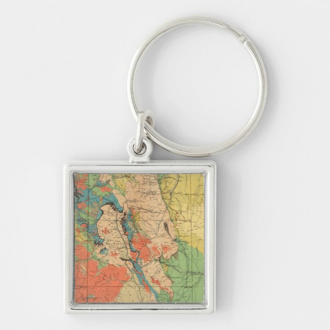 General Geological Map of Colorado Keychain (Front)
