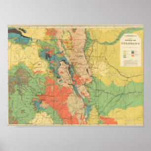 General Geological Map of Colorado Poster