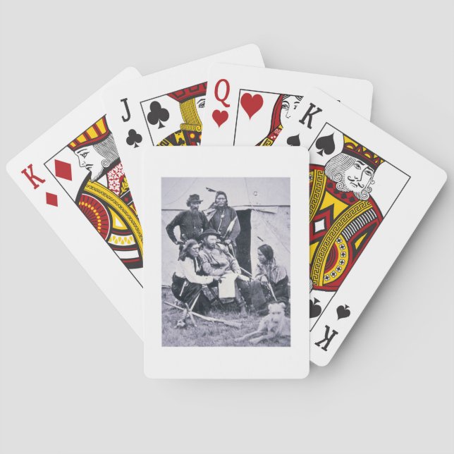 General George A. Custer (1839-76) with his Indian Playing Cards (Back)