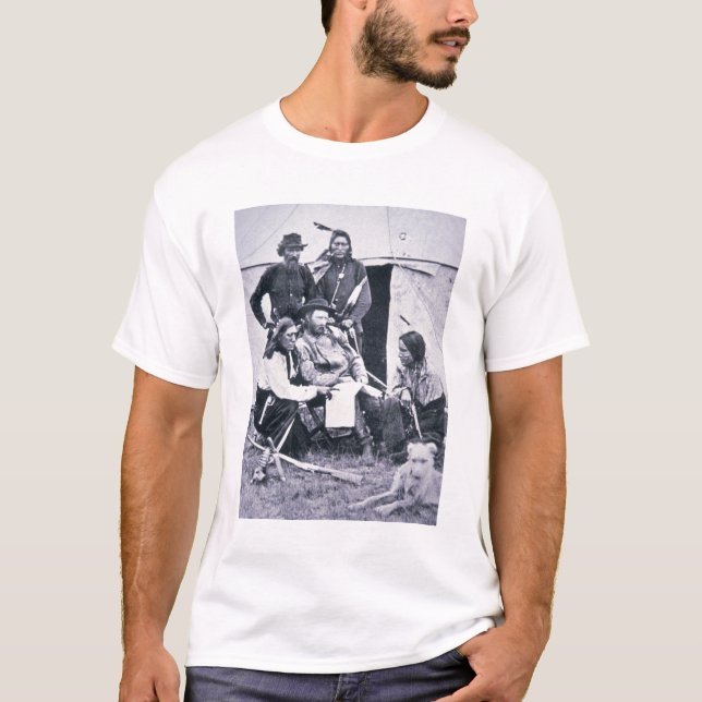 General George A. Custer (1839-76) with his Indian T-Shirt (Front)