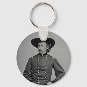 General George Armstrong Custer by Mathew Brady Keychain