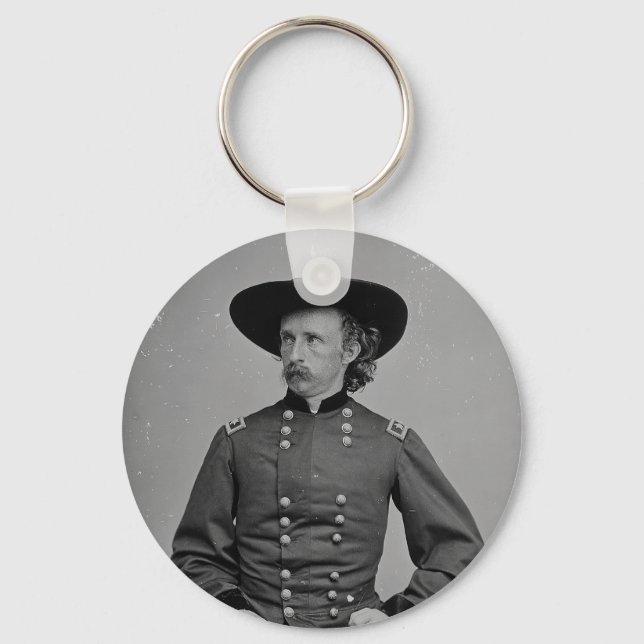 General George Armstrong Custer by Mathew Brady Keychain (Front)