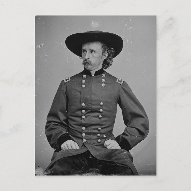 General George Armstrong Custer by Mathew Brady Postcard (Front)