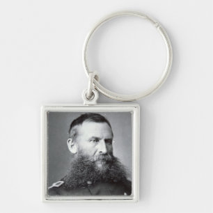 General George Crook (b/w photo) Keychain