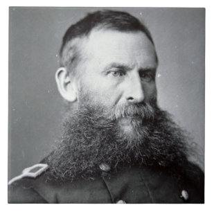 General George Crook (b/w photo) Tile