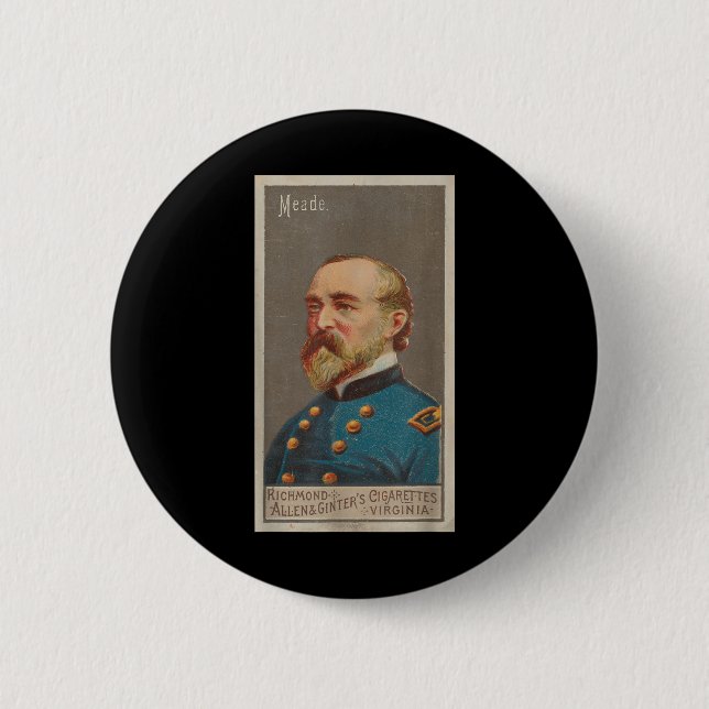 General George Meade Portrait (1888)  2 Inch Round Button (Front)