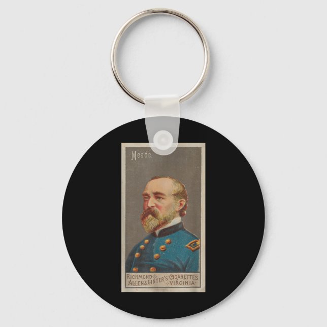 General George Meade Portrait (1888)  Keychain (Front)