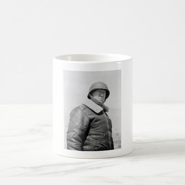 General George Patton - WWII Photo Coffee Mug (Center)