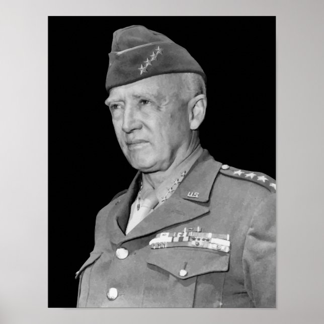 General George S. Patton Poster (Front)