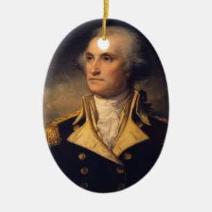 General George Washington Ceramic Ornament