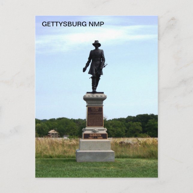 GENERAL GIBBON MONUMENT POSTCARD (Front)