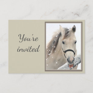 General Invite Custom Grey Horse with Attitude