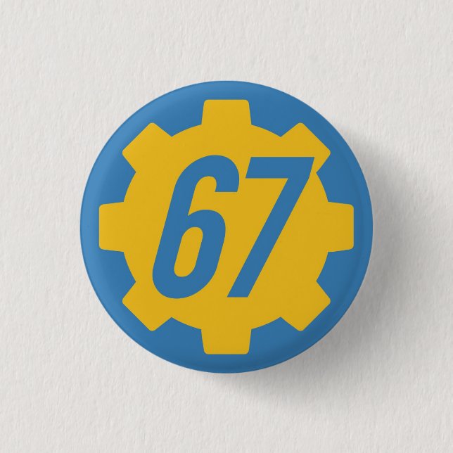 General Issue Vault 67 (variant)  1 Inch Round Button (Front)