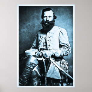 General J.E.B. Stuart Civil War Hero Poster