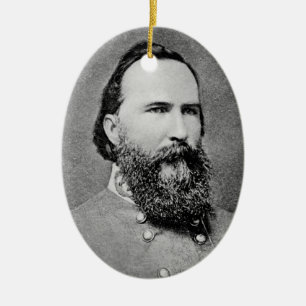 General James Longstreet Ceramic Ornament
