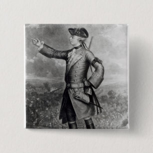 General James Wolfe 2 Inch Square Button