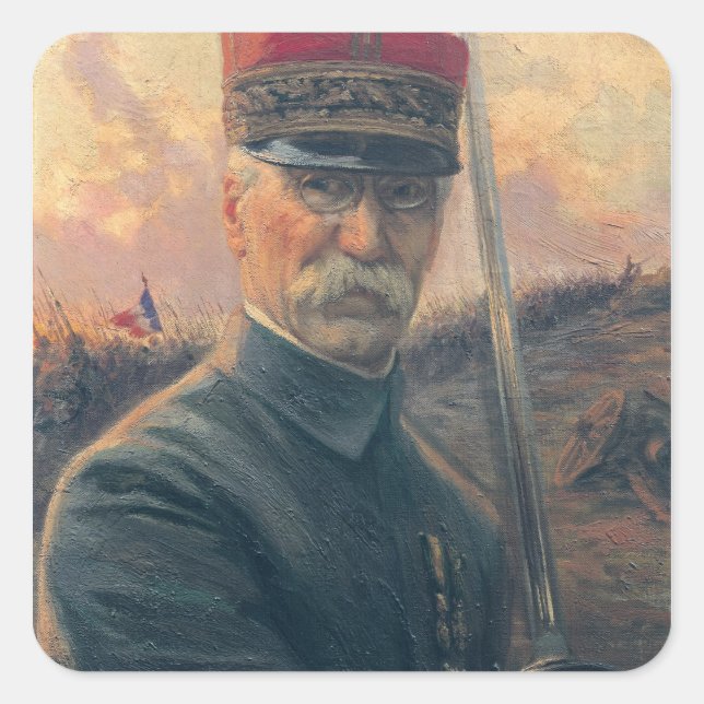General Joseph Gallieni Square Sticker (Front)