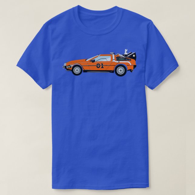 General Lee BTTF Delorean T-Shirt (Design Front)
