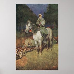 General Lee on his Famous Charger, 'Traveller' Poster