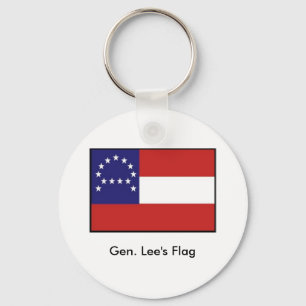 General Lee's Headquarters Flag Keychain