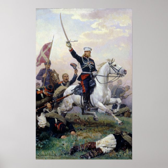 General M.D. Skobelev  in the Russian-Turkish Poster (Front)