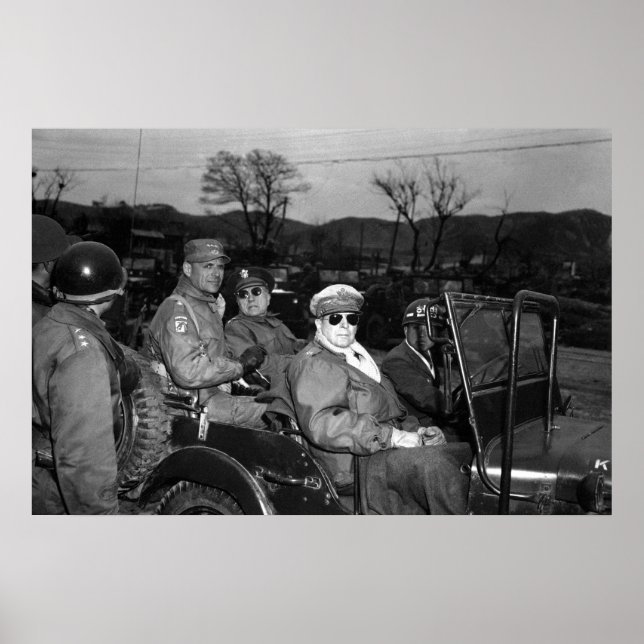 General MacArthur and Staff Poster (Front)