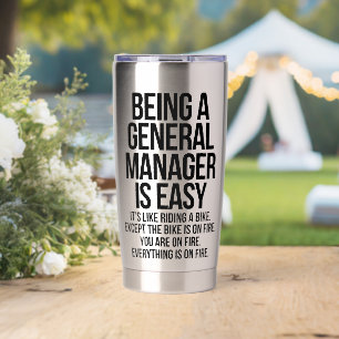 General manager insulated tumbler
