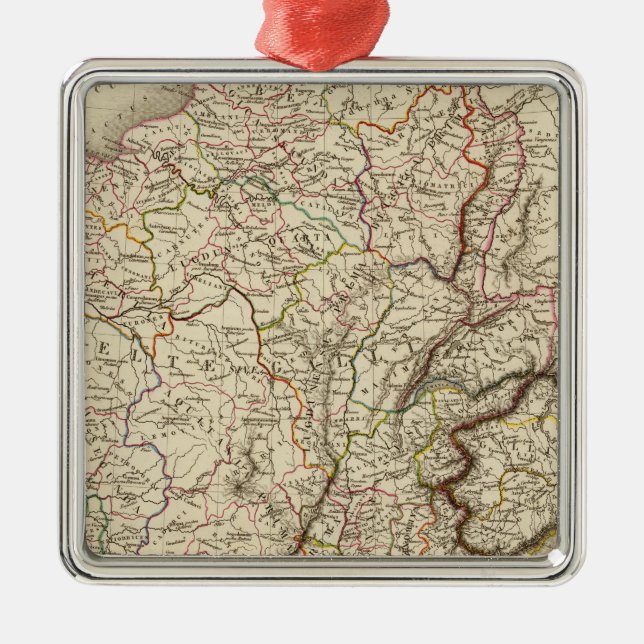 General map of Gaul Metal Ornament (Front)