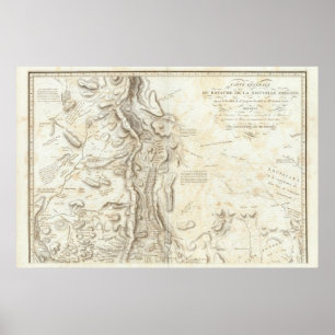 General map of the Kingdom of New Spain Poster