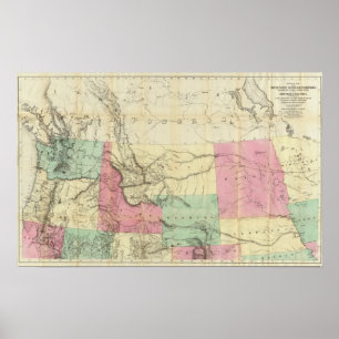 General Map of the North Pacific States Poster