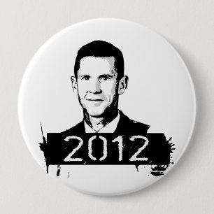 General McChrystal 4 Inch Round Button