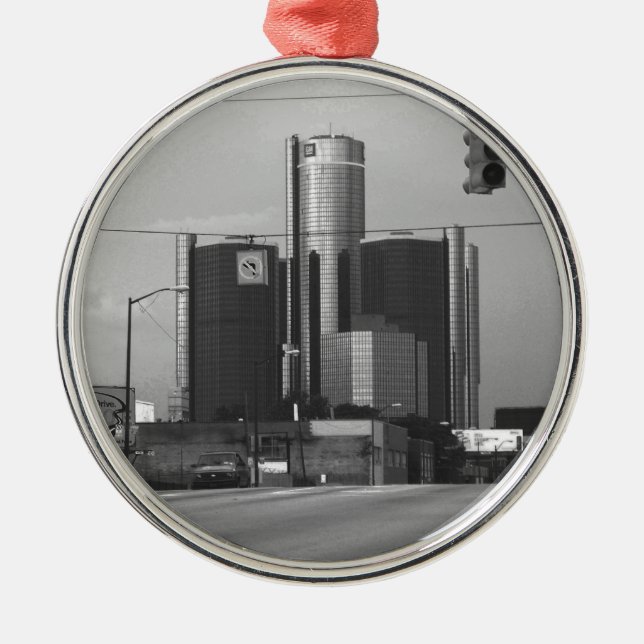 General Motors Headquarters Metal Ornament (Front)