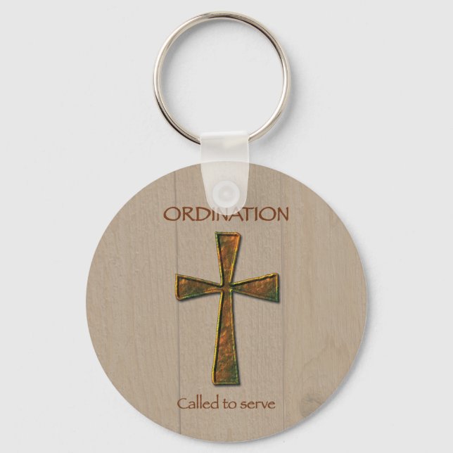 General Ordination Congratulations, Metal Design C Keychain (Front)
