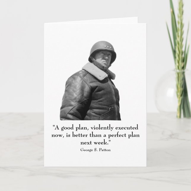 General Patton and quote Card (Front)