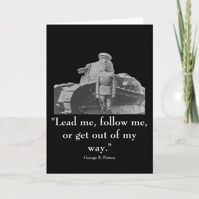 General Patton and quote Card (Front)
