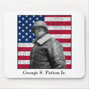 General Patton and the American Flag Mouse Pad