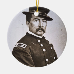 General Philip H. Sheridan (1831-88) (b/w photo) Ceramic Ornament