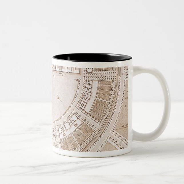 General plan of the salt works in 'ideal city' Two-Tone coffee mug (Right)