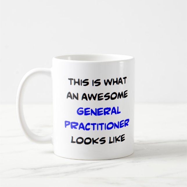 general practitioner, awesome coffee mug (Left)