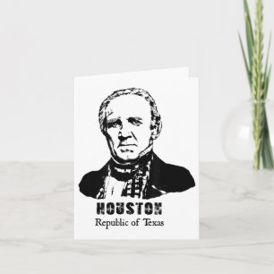General President Sam Houston Republic Texas Revol Card